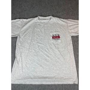 VINTAGE 90s Your Basic T Shirt Mens Large Gray Promo Cigarettes Short Sleeve Tee